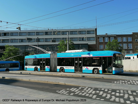 Arnheim Trolleybus Oberleitungsbus Arnhem Holland Gelderland ÖPNV