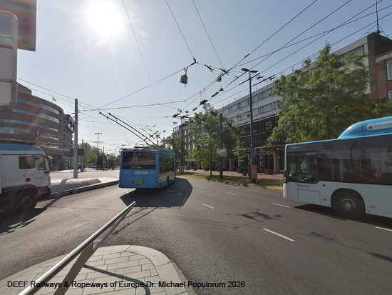 Arnheim Trolleybus Oberleitungsbus Arnhem Holland Gelderland ÖPNV