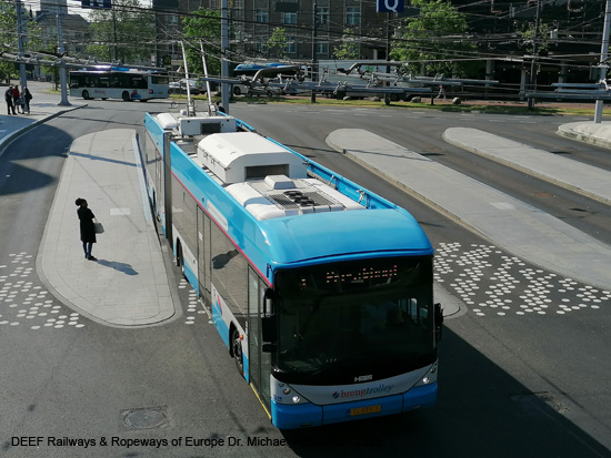 Arnheim Trolleybus Oberleitungsbus Arnhem Holland Gelderland ÖPNV