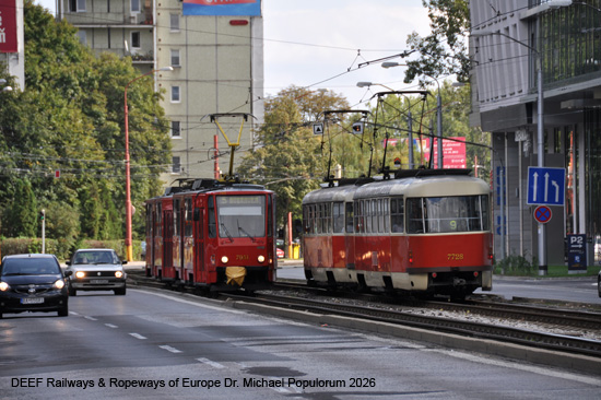 Straßenbahn Bratislava Tram Preßburg Slowakei ÖPNV