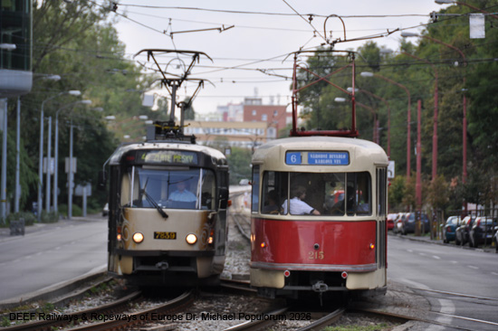 Straßenbahn Bratislava Tram Preßburg Slowakei ÖPNV