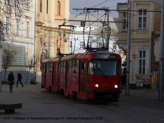 Straßenbahn Bratislava Tram Preßburg Slowakei ÖPNV