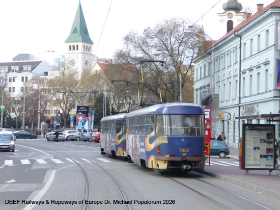 Straßenbahn Bratislava Tram Preßburg Slowakei ÖPNV