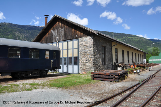 EBFL Heizhaus Lienz Eisenbahnmuseum Verkehrsmuseum Osttirol Österreich