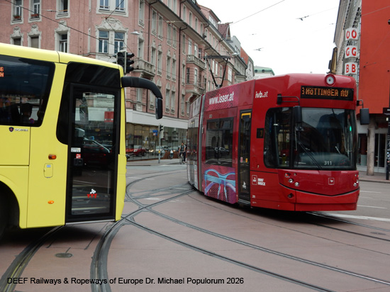 Straßenbahn Innsbruck Tramway Tram Tirol Österreich