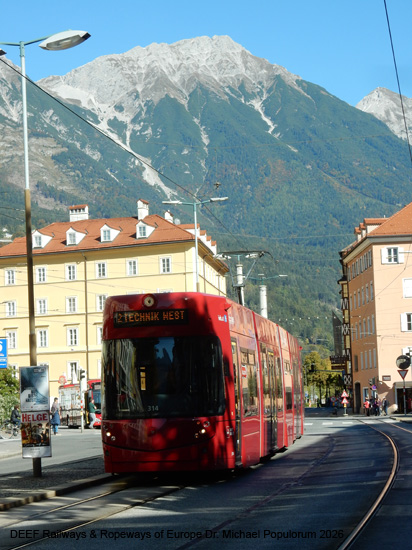 Straßenbahn Innsbruck Tramway Tram Tirol Österreich