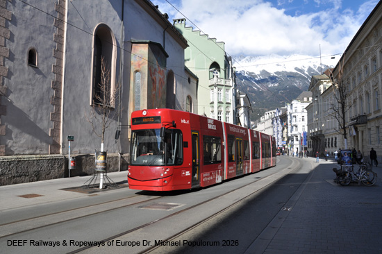 Straßenbahn Innsbruck Tramway Tram Tirol Österreich