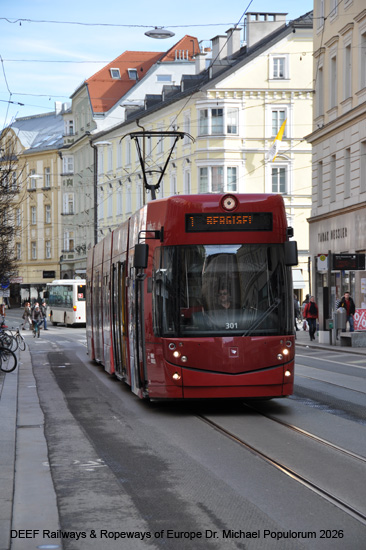 Straßenbahn Innsbruck Tramway Tram Tirol Österreich