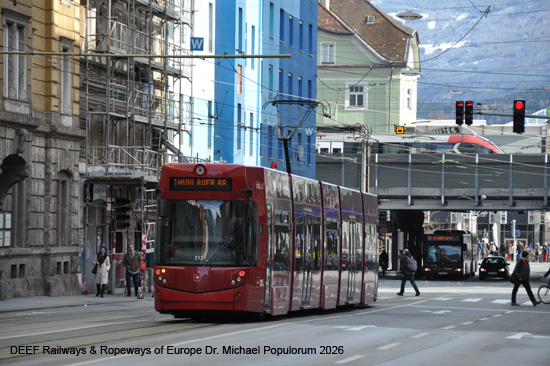 Straßenbahn Innsbruck Tramway Tram Tirol Österreich
