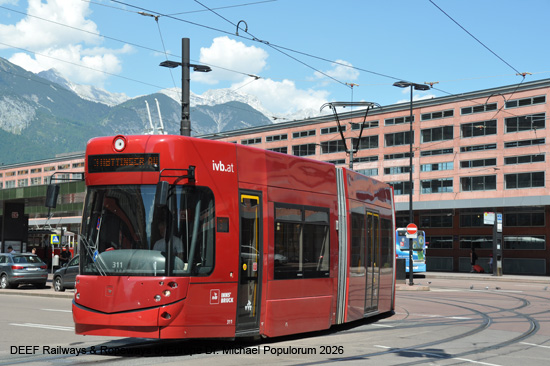 Straßenbahn Innsbruck Tramway Tram Tirol Österreich