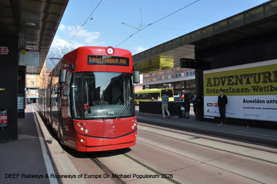 Straßenbahn Innsbruck Tramway Tram Tirol Österreich