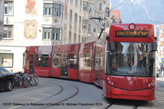 Straßenbahn Innsbruck Tramway Tram Tirol Österreich