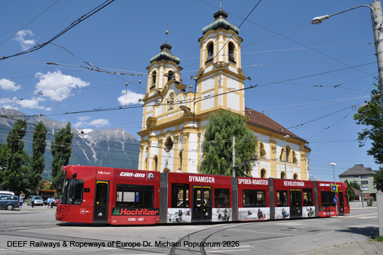 Straßenbahn Innsbruck Tramway Tram Tirol Österreich