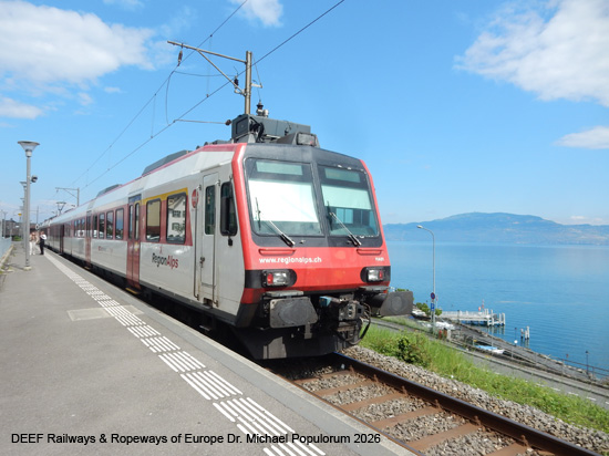 Tonkin Linie Eisenbahn Schweiz Saint-Maurice Saint-Gingolph Évian-les-Bains