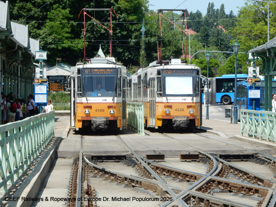 Budapest Tram Straßenbahn Ungarn Tramway