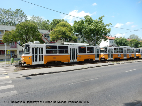 Budapest Tram Straßenbahn Ungarn Tramway