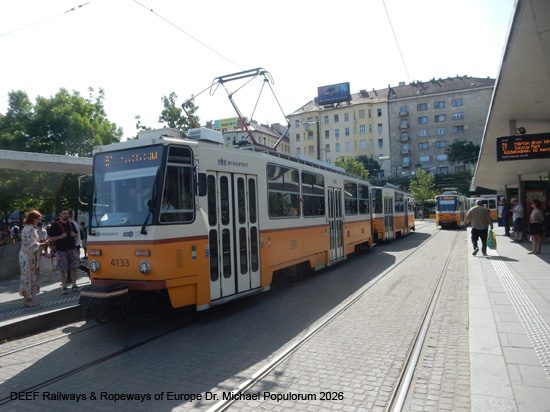 Budapest Tram Straßenbahn Ungarn Tramway