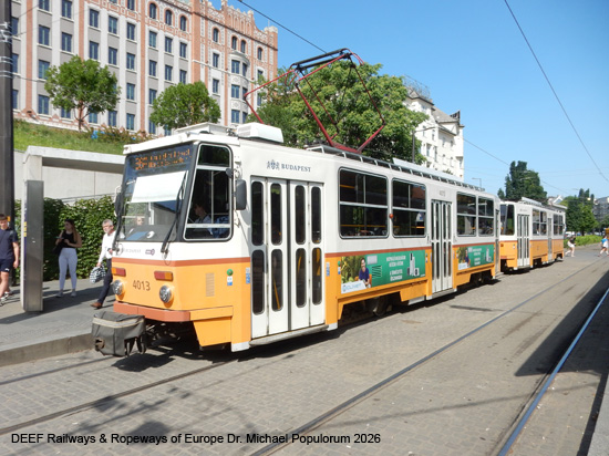 Budapest Tram Straßenbahn Ungarn Tramway