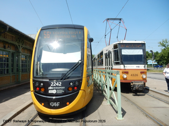 Budapest Tram Straßenbahn Ungarn Tramway
