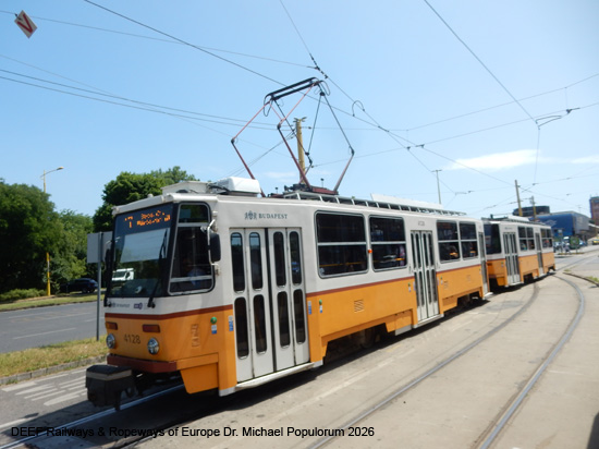 Budapest Tram Straßenbahn Ungarn Tramway