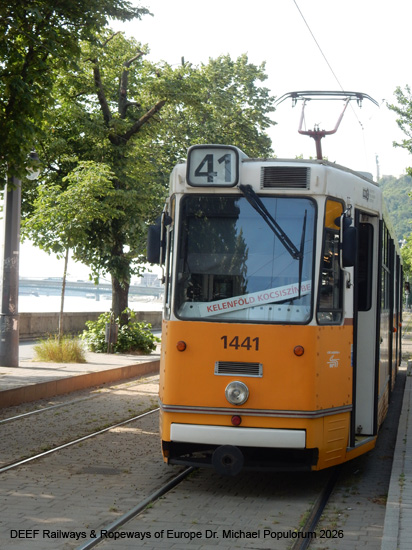 Budapest Tram Straßenbahn Ungarn Tramway