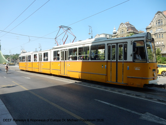 Budapest Tram Straßenbahn Ungarn Tramway