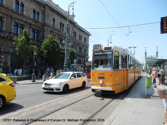 Budapest Tram Straßenbahn Ungarn Tramway