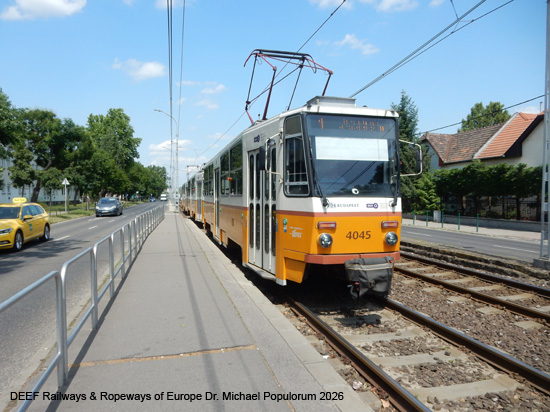 Budapest Tram Straßenbahn Ungarn Tramway