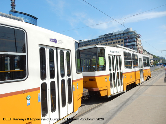 Budapest Tram Straßenbahn Ungarn Tramway