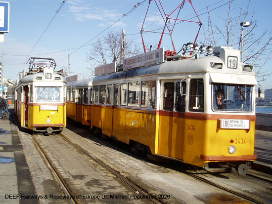 Budapest Tram Straßenbahn Ungarn Tramway