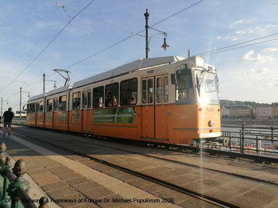 Budapest Tram Straßenbahn Ungarn Tramway
