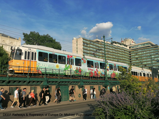 Budapest Tram Straßenbahn Ungarn Tramway
