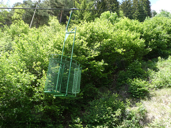 Korblift Vellau Leiteralm Algund Meran Südtirol Seilbahn