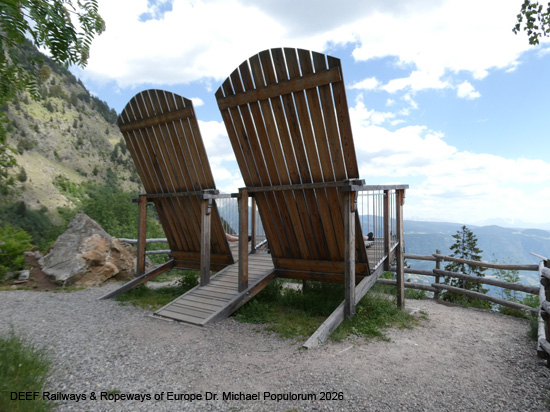 Korblift Vellau Leiteralm Algund Meran Südtirol Seilbahn