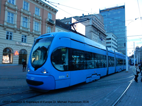 Zagreb Straßenbahn Tramway Tram Kroatien ÖPNV