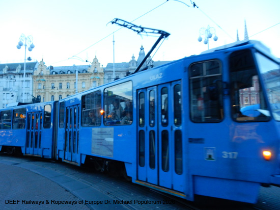 Zagreb Straßenbahn Tramway Tram Kroatien ÖPNV