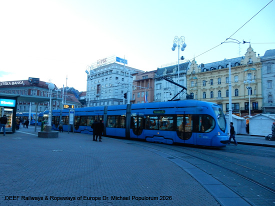 Zagreb Straßenbahn Tramway Tram Kroatien ÖPNV