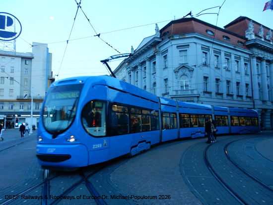 Zagreb Straßenbahn Tramway Tram Kroatien ÖPNV