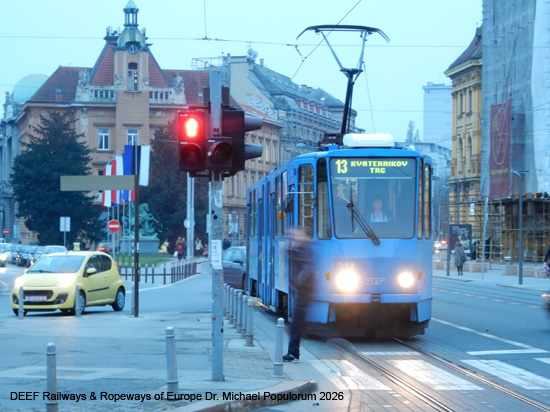 Zagreb Straßenbahn Tramway Tram Kroatien ÖPNV