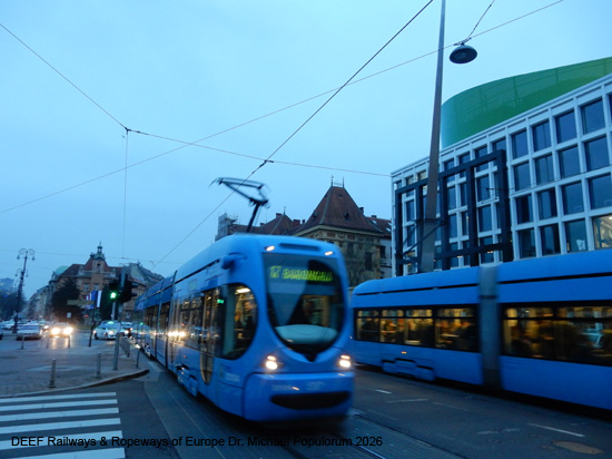Zagreb Straßenbahn Tramway Tram Kroatien ÖPNV