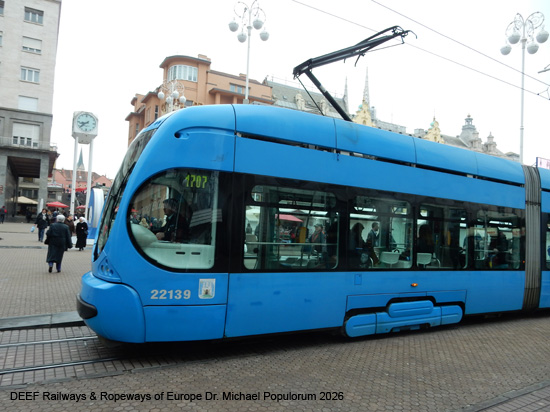 Zagreb Straßenbahn Tramway Tram Kroatien ÖPNV