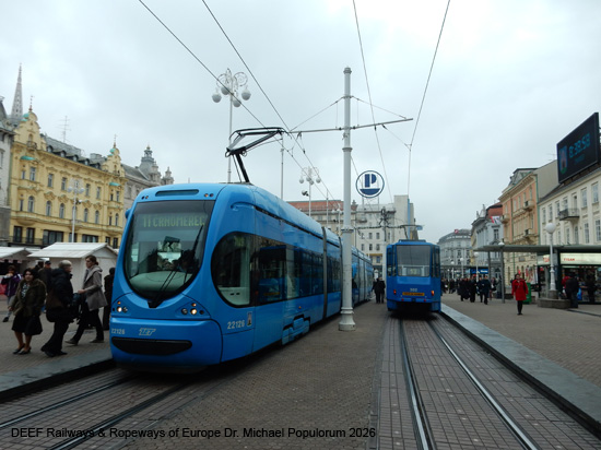 Zagreb Straßenbahn Tramway Tram Kroatien ÖPNV
