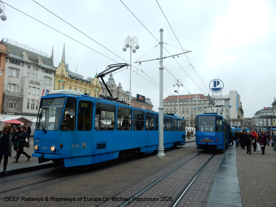 Zagreb Straßenbahn Tramway Tram Kroatien ÖPNV