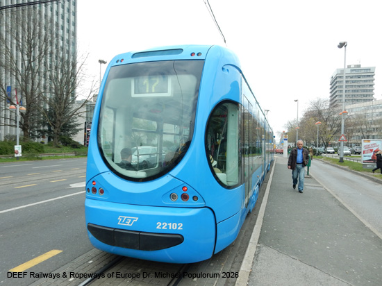 Zagreb Straßenbahn Tramway Tram Kroatien ÖPNV