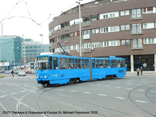 Zagreb Straßenbahn Tramway Tram Kroatien ÖPNV