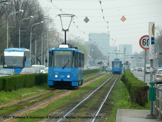 Zagreb Straßenbahn Tramway Tram Kroatien ÖPNV