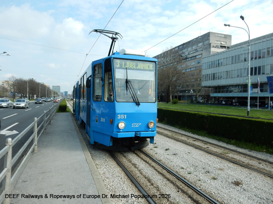 Zagreb Straßenbahn Tramway Tram Kroatien ÖPNV