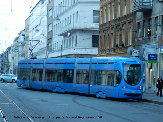 Zagreb Straßenbahn Tramway Tram Kroatien ÖPNV