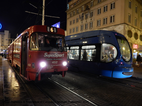 Zagreb Straßenbahn Tramway Tram Kroatien ÖPNV
