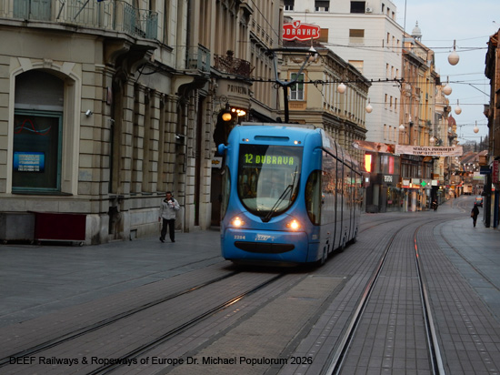 Zagreb Straßenbahn Tramway Tram Kroatien ÖPNV